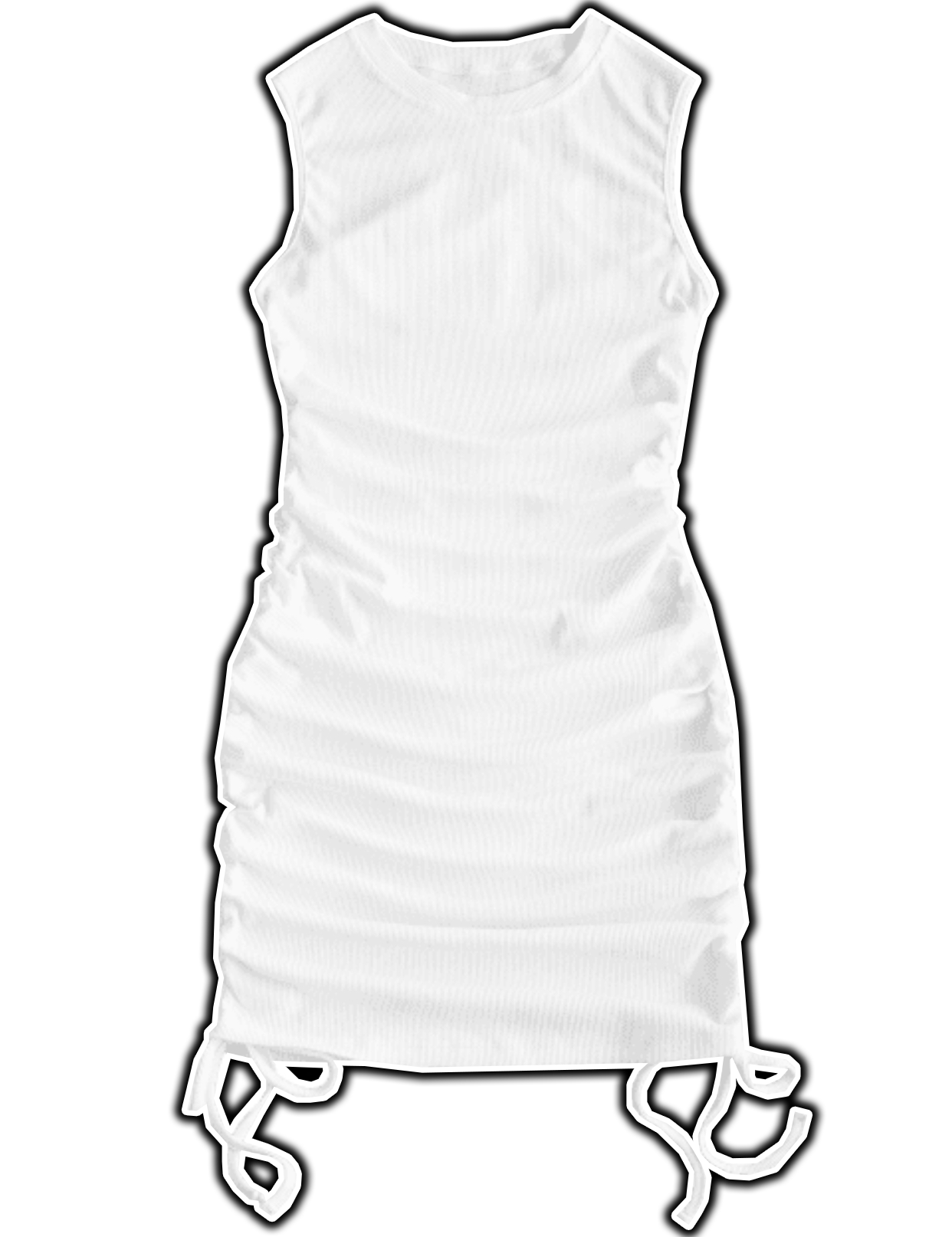 BLANCO - Ribbed Cinched Dress